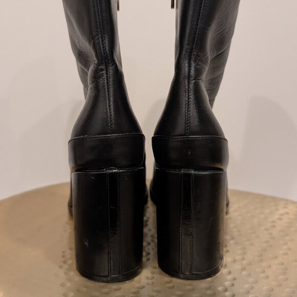 Dear Frances Black Napa Leather Spirit Boots Made in Italy - Women's sz 7 - Picture 5 of 14